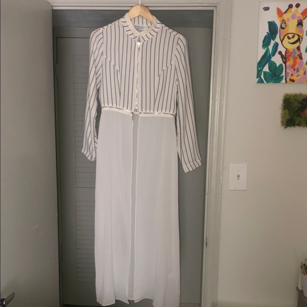 Patrizia Luca Three Quarter High Low Dress